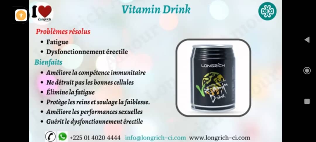 Vitamin drink