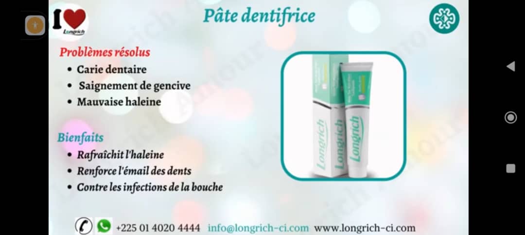 Dentifrice au thé blanc