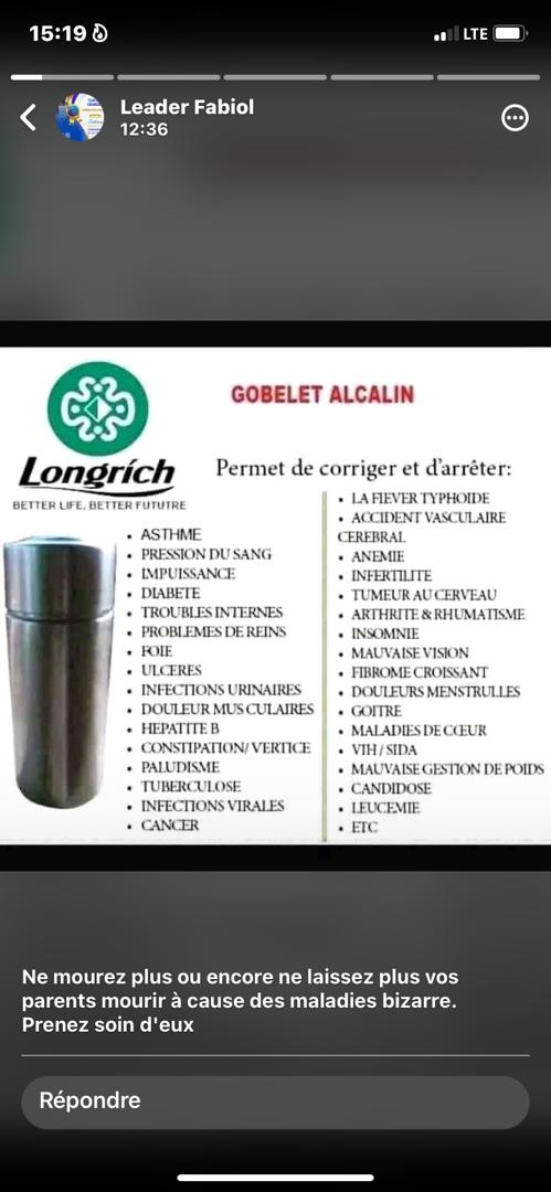 Gobelet Alcalin